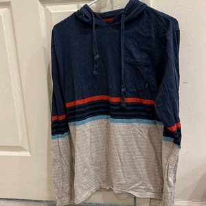 Billabong long sleeve hooded top. Size medium